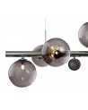 Rosalie Pendant, 7 x G9, Polished Chrome/Smoked Glass
