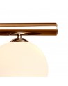 Rosalie Pendant, 7 x G9, Antique Copper/Opal & Copper Glass