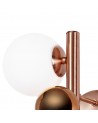 Rosalie Wall Lamp, 2 x G9, Antique Copper/Opal & Copper Glass