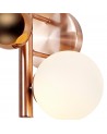 Rosalie Wall Lamp, 2 x G9, Antique Copper/Opal & Copper Glass
