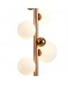 Rosalie Floor Lamp, 8 x G9, Antique Copper/Opal & Copper Glass