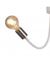 OWEN Flexible Ceiling 2 Light E27 Satin White/Satin Nickel