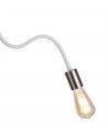 OWEN Flexible Ceiling 2 Light E27 Satin White/Satin Nickel