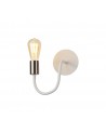 OWEN Flexible Wall Lamp, 1 Light E27 Satin White/Satin Nickel