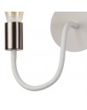 OWEN Flexible Wall Lamp, 1 Light E27 Satin White/Satin Nickel