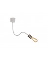 OWEN Flexible Ceiling 1 Light E27 Satin White/Satin Nickel