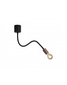 OWEN Flexible Ceiling 1 Light E27, Satin Black/Brushed Copper