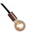 OWEN Flexible Ceiling 1 Light E27, Satin Black/Brushed Copper