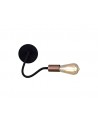 OWEN Flexible Wall Lamp, 1 Light E27, Satin Black/Brushed Copper