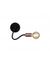 OWEN Flexible Wall Lamp, 1 Light E27, Satin Black/Brushed Copper