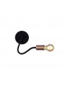OWEN Flexible Wall Lamp, 1 Light E27, Satin Black/Brushed Copper