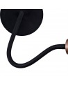 OWEN Flexible Wall Lamp, 1 Light E27, Satin Black/Brushed Copper