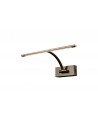 Violet Small 1 Arm Wall Lamp/Picture Light, 6W LED, 3000K, 360lm, Bronze, 3yrs Warranty