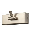 Violet Large 1 Arm Wall Lamp/Picture Light, 10W LED, 3000K, 890lm, Satin Nickel, 3yrs Warranty