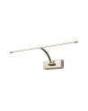 Violet Large 1 Arm Wall Lamp/Picture Light, 10W LED, 3000K, 890lm, Satin Nickel, 3yrs Warranty