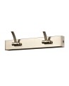 Violet Small 2 Arm Wall Lamp/Picture Light, 14W LED, 3000K, 830lm, Satin Nickel, 3yrs Warranty