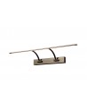 Violet Small 2 Arm Wall Lamp/Picture Light, 14W LED, 3000K, 1000lm, Bronze, 3yrs Warranty