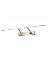 Violet Large 2 Arm Wall Lamp/Picture Light, 16W LED, 3000K, 1000lm, Satin Nickel, 3yrs Warranty