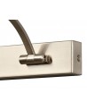 Violet Large 2 Arm Wall Lamp/Picture Light, 16W LED, 3000K, 1000lm, Satin Nickel, 3yrs Warranty