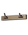 Violet Large 2 Arm Wall Lamp/Picture Light, 16W LED, 3000K, 1100lm, Bronze, 3yrs Warranty