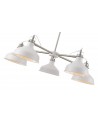 Morgan Telescopic 5 Light, 5 x E27, Sand White/Satin Nickel/White