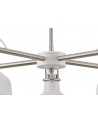 Morgan Telescopic 5 Light, 5 x E27, Sand White/Satin Nickel/White