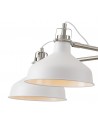 Morgan Telescopic 5 Light, 5 x E27, Sand White/Satin Nickel/White