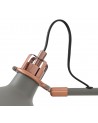 Morgan Adjustable Wall Lamp Switched, 1 x E27, Sand Grey/Copper/White