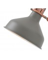Morgan Adjustable Wall Lamp Switched, 1 x E27, Sand Grey/Copper/White