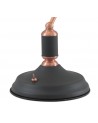 Morgan Table Lamp 1 Light With Toggle Switch, Sand Black/Copper