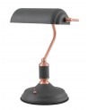 Morgan Table Lamp 1 Light With Toggle Switch, Sand Black/Copper