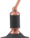 Morgan Table Lamp 1 Light With Toggle Switch, Sand Black/Copper