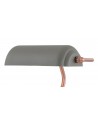 Morgan Table Lamp 1 Light With Toggle Switch, Sand Grey/Copper