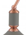 Morgan Table Lamp 1 Light With Toggle Switch, Sand Grey/Copper