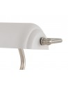 Morgan Table Lamp 1 Light With Toggle Switch, Satin Nickel/Sand White