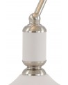 Morgan Table Lamp 1 Light With Toggle Switch, Satin Nickel/Sand White