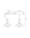 Morgan Table Lamp 1 Light With Toggle Switch, Satin Nickel/Sand White