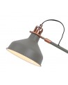 Morgan Adjustable Table Lamp, 1 x E27, Sand Grey/Copper/White