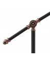 Morgan Adjustable Table Lamp, 1 x E27, Sand Black/Copper/White
