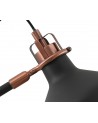 Morgan Adjustable Table Lamp, 1 x E27, Sand Black/Copper/White
