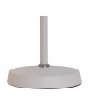 Morgan Adjustable Table Lamp, 1 x E27, Sand White/Satin Nickel/White