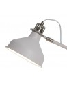 Morgan Adjustable Table Lamp, 1 x E27, Sand White/Satin Nickel/White