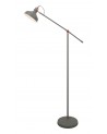 Morgan Adjustable Floor Lamp, 1 x E27, Sand Grey/Copper/White