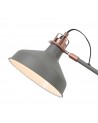 Morgan Adjustable Floor Lamp, 1 x E27, Sand Grey/Copper/White