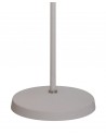 Morgan Adjustable Floor Lamp, 1 x E27, Sand White/Satin Nickel/White