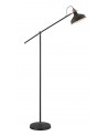 Morgan Adjustable Floor Lamp, 1 x E27, Sand Black/Copper/White