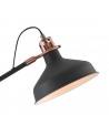 Morgan Adjustable Floor Lamp, 1 x E27, Sand Black/Copper/White