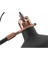 Morgan Adjustable Floor Lamp, 1 x E27, Sand Black/Copper/White