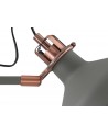 Morgan Floor Lamp, 2 x E27, Sand Grey/Copper/White