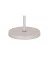 Morgan Floor Lamp, 2 x E27, Sand White/Satin Nickel/White